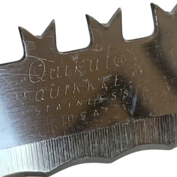 Quikut Quikkee Stainless Steel Knife Bread Frozen Food Slicer Plastic Handle - Picture 3 of 3